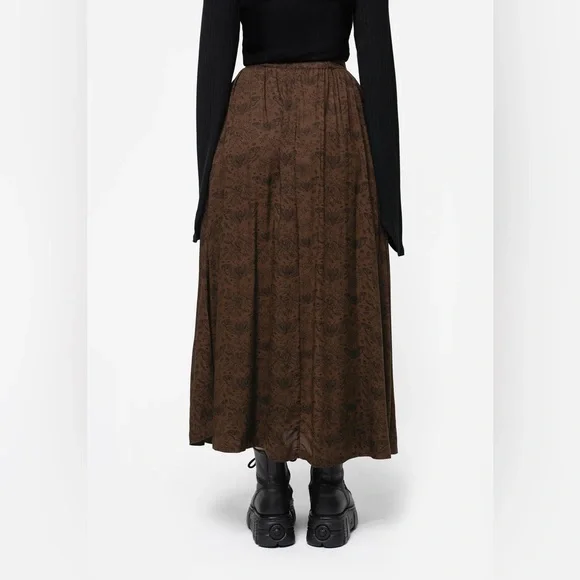 Disturbia Rosamoth Button Up Midi Skirt - Picture 4 of 7